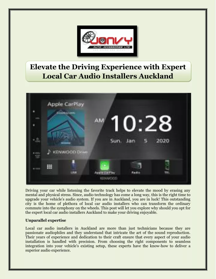elevate the driving experience with expert local