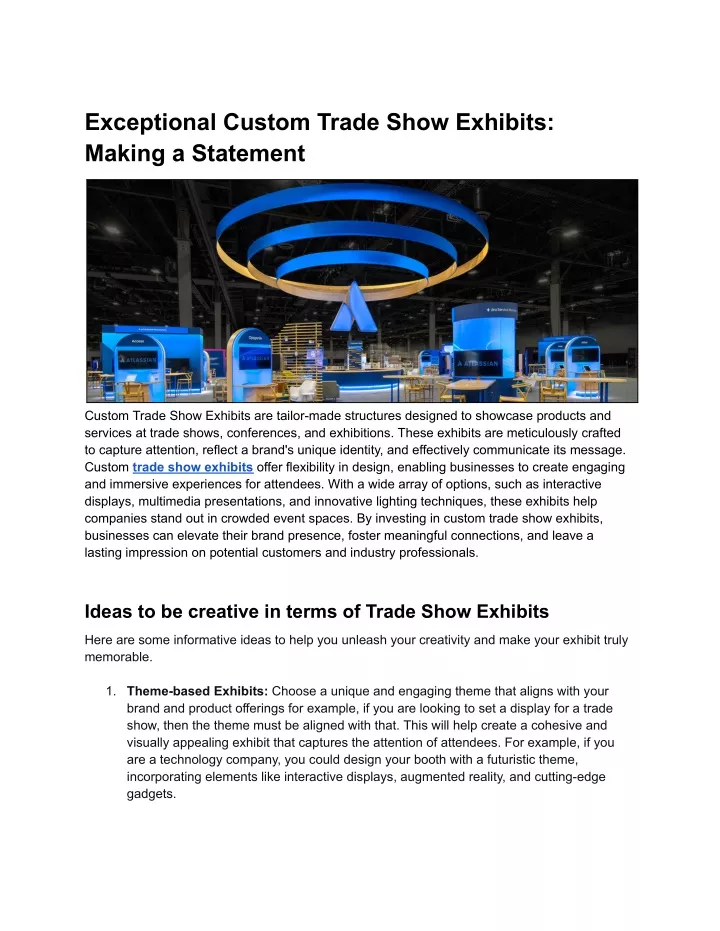 exceptional custom trade show exhibits making