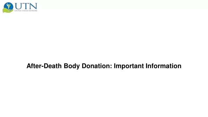 after death body donation important information
