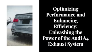 Optimizing Performance and Enhancing Efficiency: Unleashing the Power of the Aud
