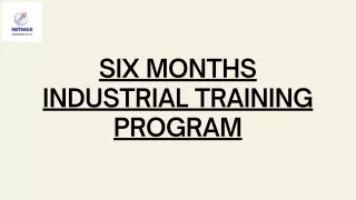 Best Six Weeks & Six Months Industrial Training in Chandigarh
