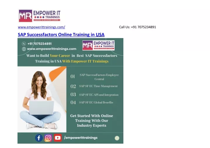 sap successfactors online training in usa