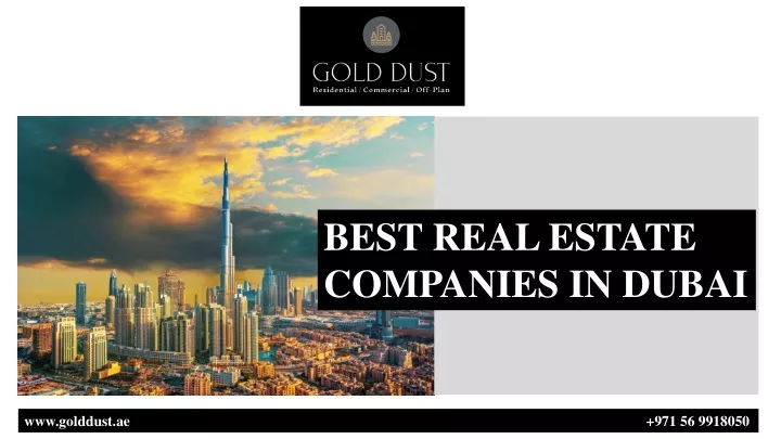 best real estate companies in dubai