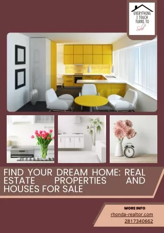 Find Your Dream Home Real Estate Properties and Houses for Sale