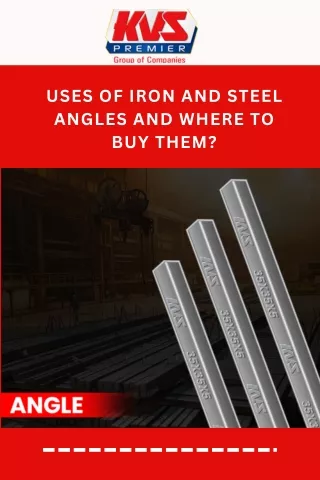 Uses of iron and steel angles and where to buy them