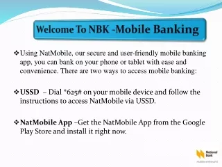 Mobile Banking Guidelines-National Bank of Kenya Limited-PDF