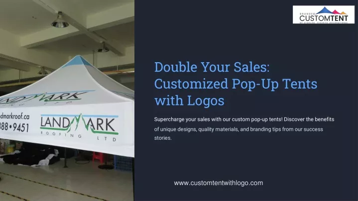 double your sales customized pop up tents with