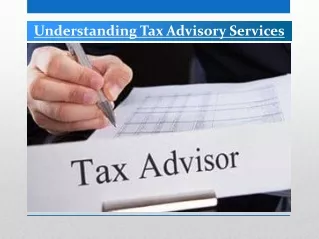 understanding tax advisory services