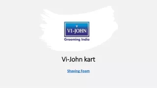 Shaving Foam Vi John Kart