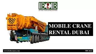 MOBILE CRANE RENTAL DUBAI