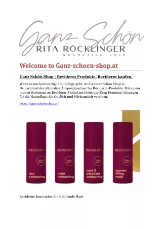 welcome to ganz schoen shop at