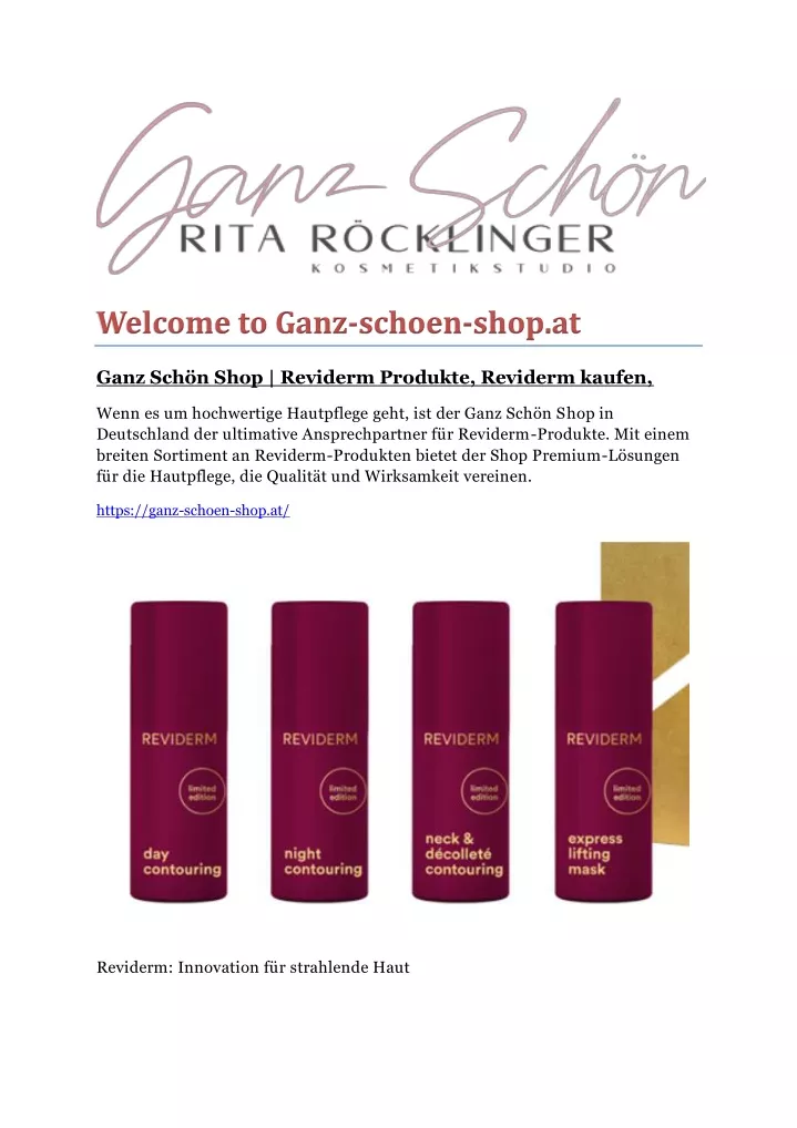 welcome to ganz schoen shop at