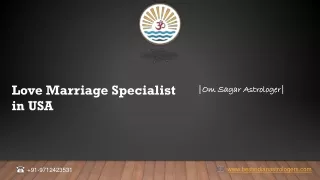Love Marriage Consultant - Om-Sagar-Astrologer