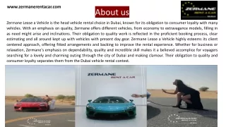 Car Rental Company in UAE