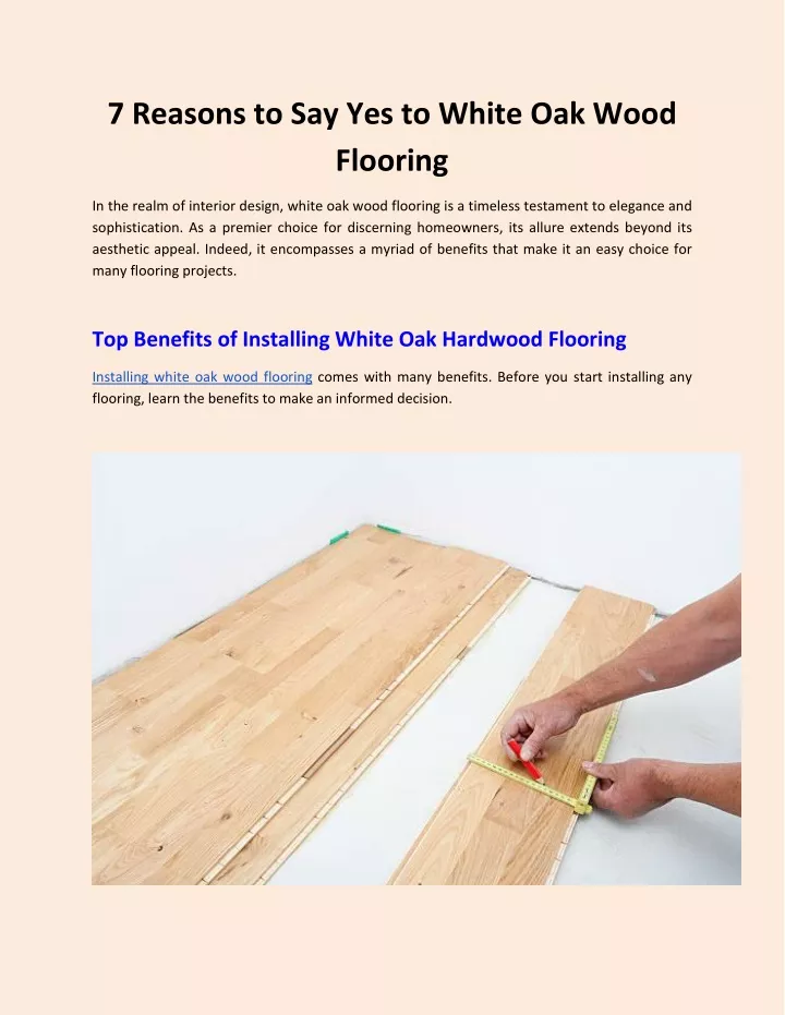 7 reasons to say yes to white oak wood flooring