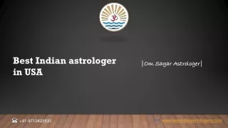 Premier Indian Astrological Services- Om-Sagar-Astrologer
