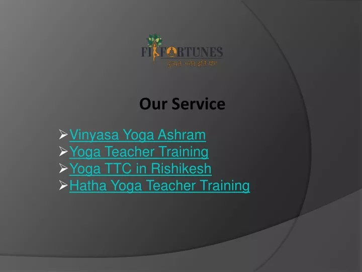 our service