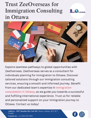 Trust ZeeOverseas for Immigration Consulting in Ottawa