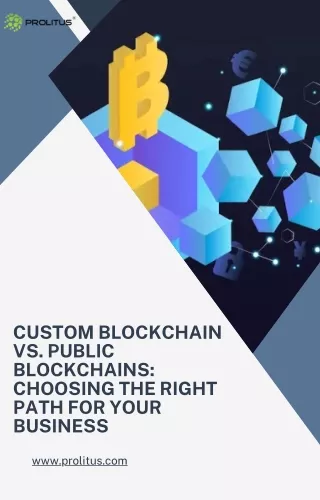 Custom Blockchain vs. Public Blockchains Choosing the Right Path for Your Business