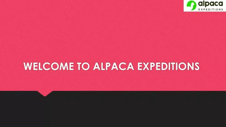 welcome to alpaca expeditions