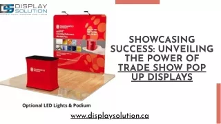 Transform Your Booth with Our Trade Show Pop Up Display