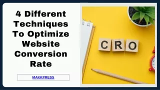 4 Different Techniques To Optimize Website Conversion Rate