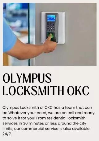 Olympus Locksmith-Locksmith Oklahoma City