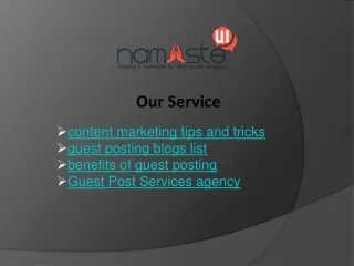 our service