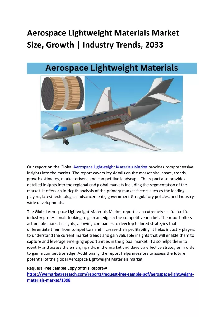 aerospace lightweight materials market size