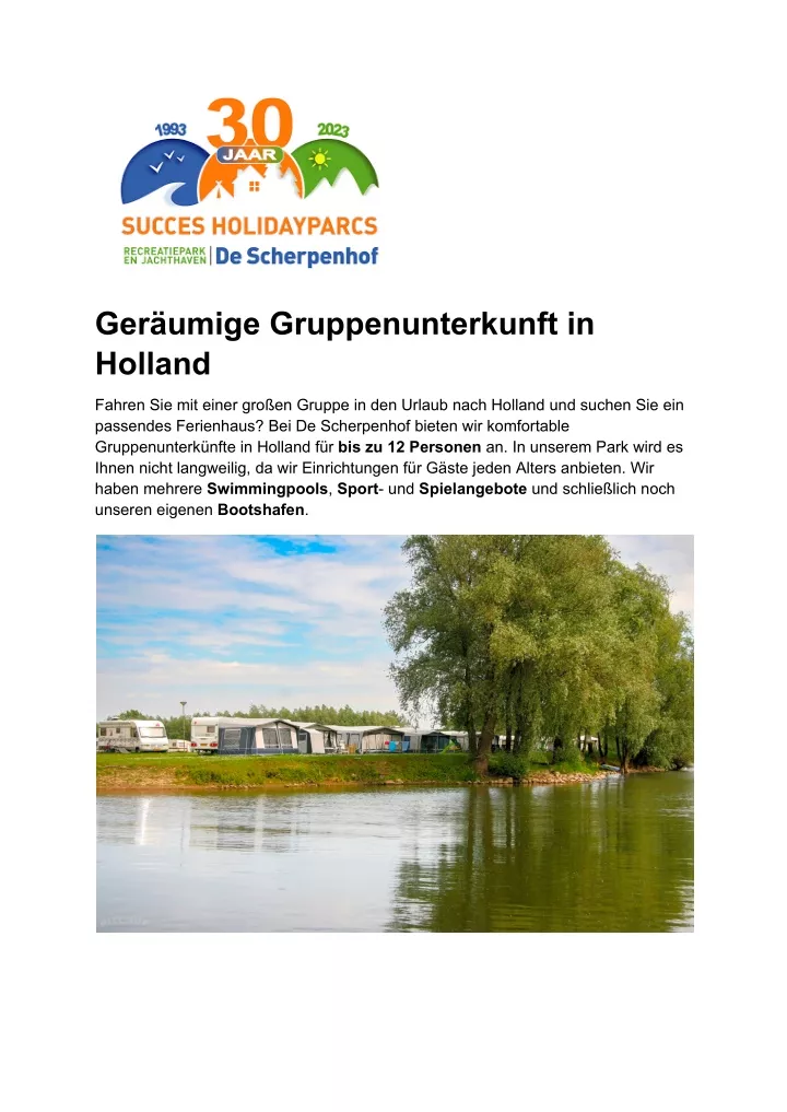 ger umige gruppenunterkunft in holland