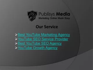 Best YouTube Marketing Agency