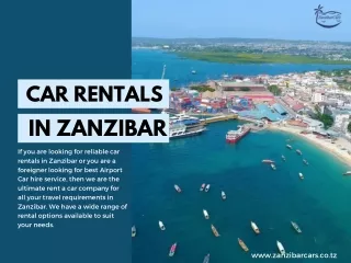 Car Rental in Zanzibar