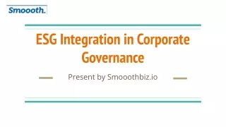 ESG Integration in Corporate Governance: A Comprehensive Guide