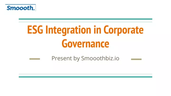 esg integration in corporate governance