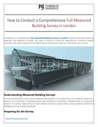 How to Conduct a Comprehensive Full Measured Building Survey in London