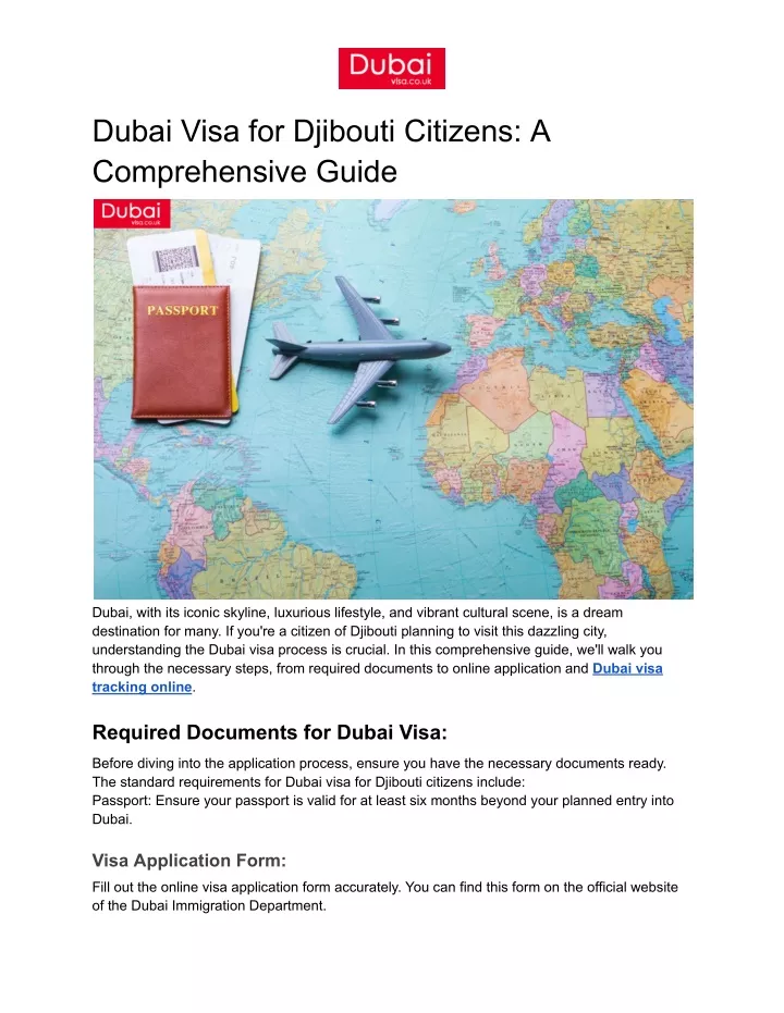 dubai visa for djibouti citizens a comprehensive