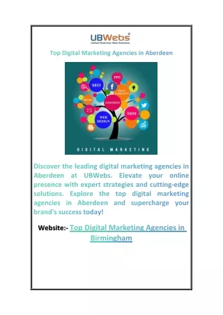 Top Digital Marketing Agencies in Aberdeen