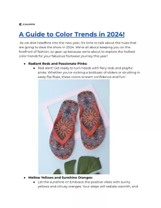 A Guide to Color Trends in 2024!