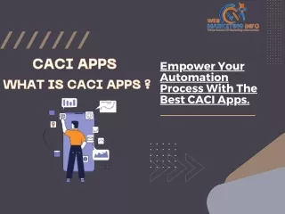 Empower Your Automation Process With The Best CACI Apps.
