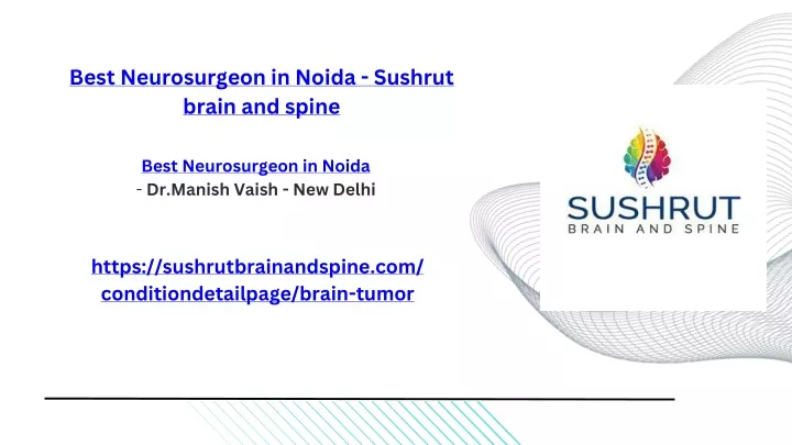 best neurosurgeon in noida sushrut brain and spine