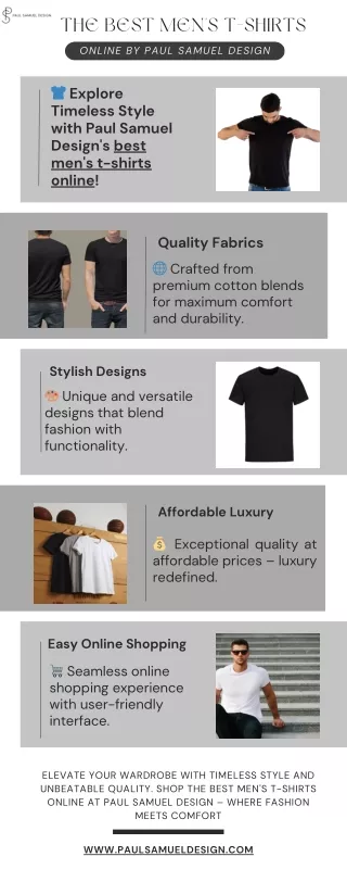 The Best Men's T-Shirts Online by Paul Samuel Design