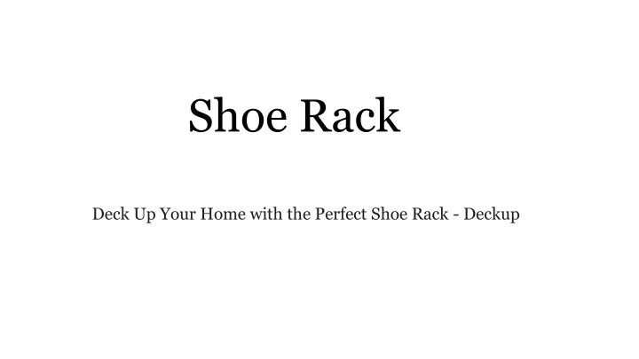 shoe rack