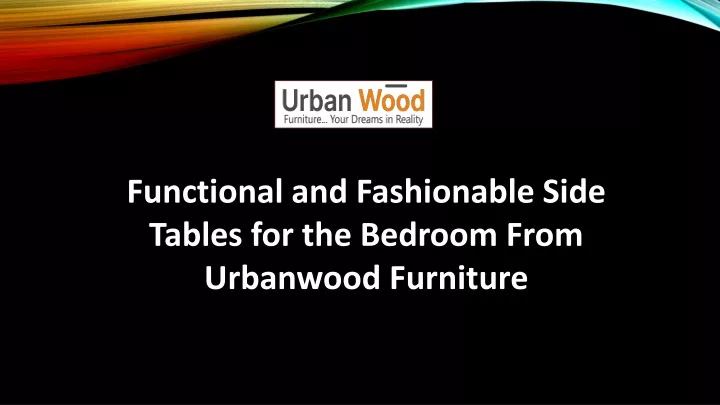 functional and fashionable side tables