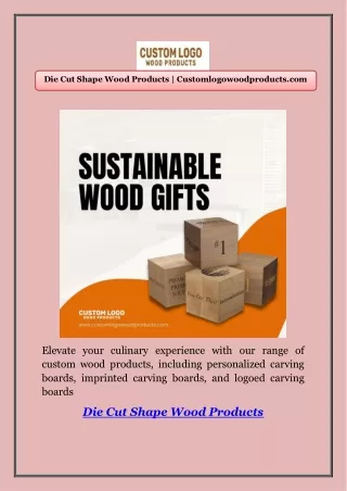 Die Cut Shape Wood Products | Customlogowoodproducts.com