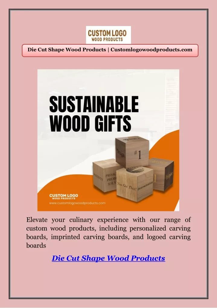 die cut shape wood products
