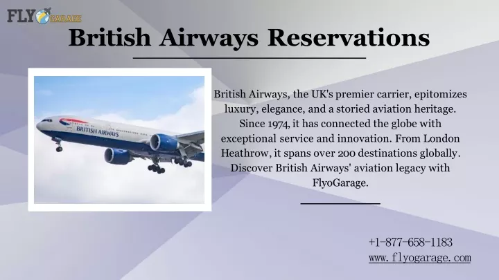 british airways reservations