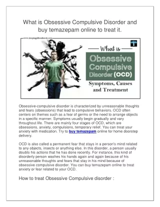 What is Obsessive Compulsive Disorder and buy temazepam online to treat it
