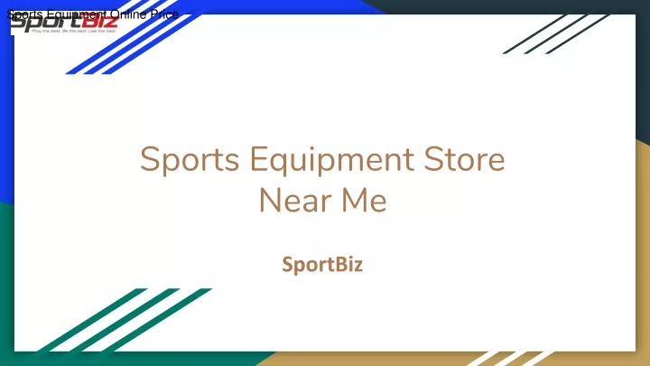 sports equipment store near me