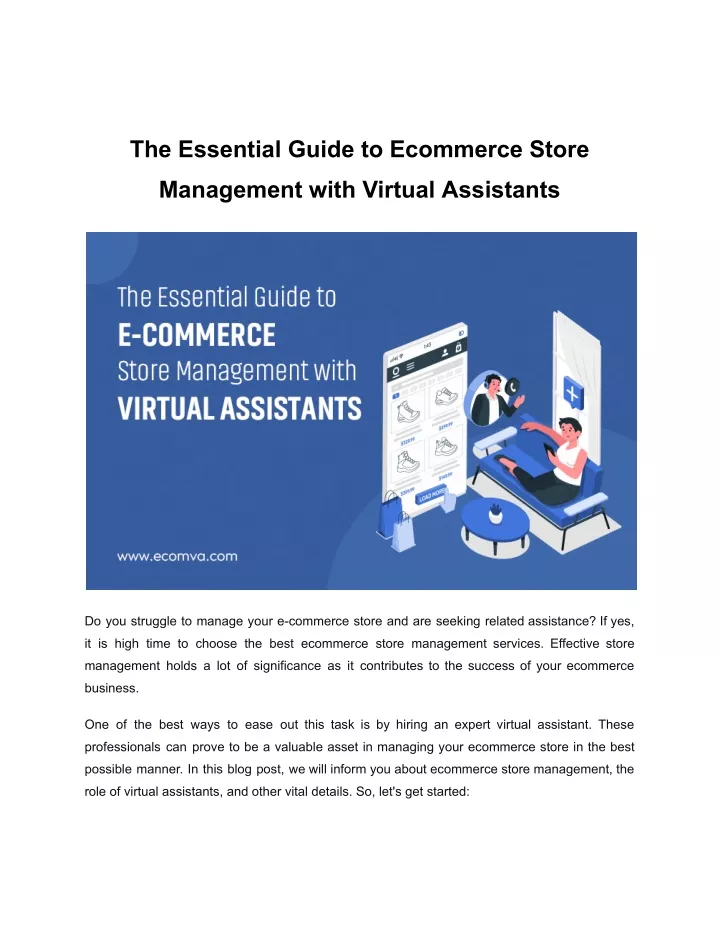 the essential guide to ecommerce store