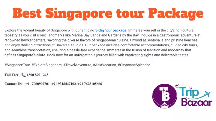best singapore tour package
